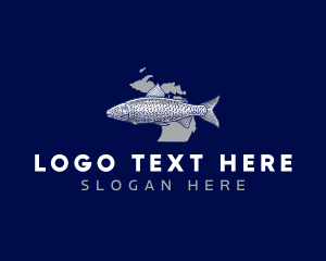 Trout Fish - Aqua Fish Michigan logo design