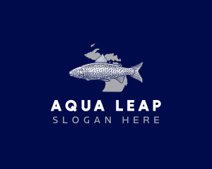 Aqua Fish Michigan logo design