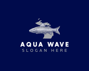 Aqua Fish Michigan logo design