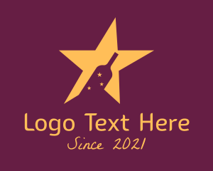 Liquor Store - Star Wine Bar logo design