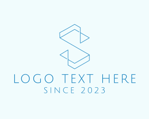 Letter S - Geometric Architecture Business logo design