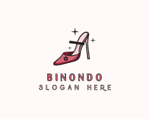 Shoemaking - Elegant Women High Heels logo design