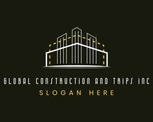 Skyscraper - House Structure Contractor logo design