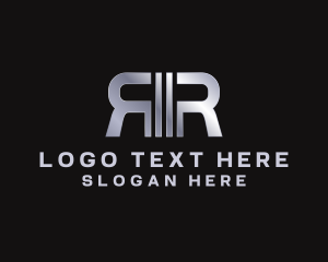 Writer - Metallic Corporate Business Letter R logo design