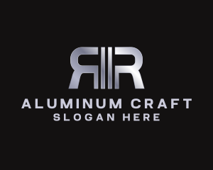 Aluminum - Metallic Corporate Business Letter R logo design