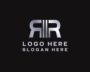 Studio - Metallic Corporate Business Letter R logo design