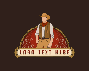 Pub - Western Cowboy Fashion logo design