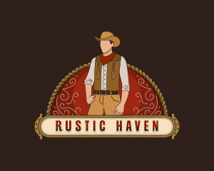 Western Cowboy Fashion logo design