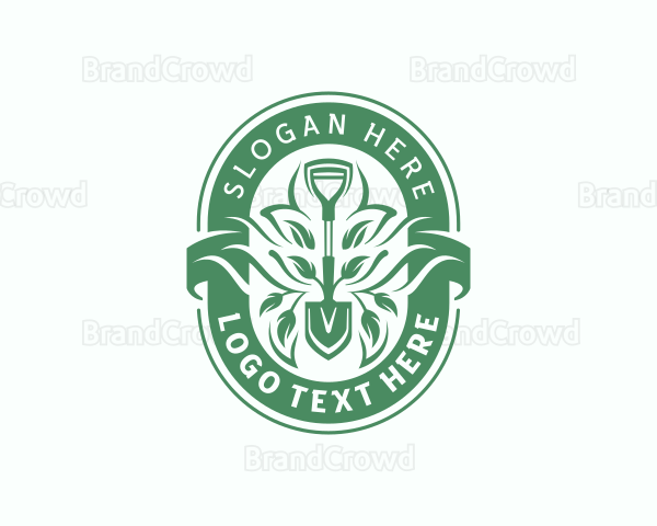 Shovel Plant Gardening Logo