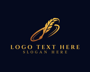 Script - Feather Quill Writer logo design