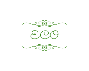 Curly Ornament Wellness Logo