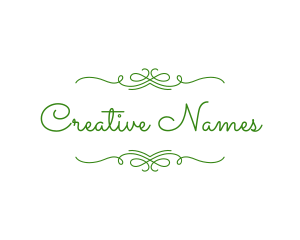 Name - Curly Ornament Wellness logo design