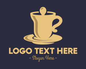 Hot Choco - Golden Bell Cafeteria logo design
