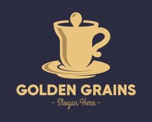 Golden Bell Cafeteria logo design