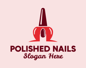 Fingernail Polish Salon  logo design