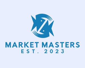 Aquatic Fish Market logo design