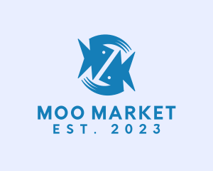 Aquatic Fish Market logo design