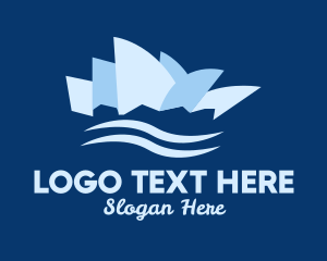 Blue Sydney Opera House  Logo