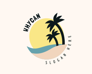 Arborist - Seaside Palm Trees logo design