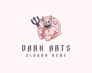 Scary Cartoon Demon logo design