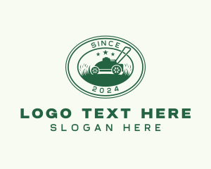 Garden - Grass Lawn Mower Garden logo design