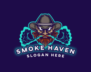 Cowboy Smoke Gaming logo design