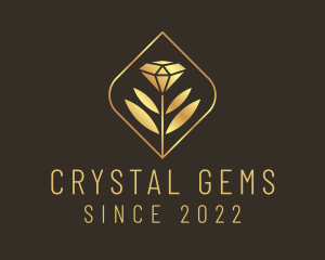 Golden Leaf Diamond  logo design