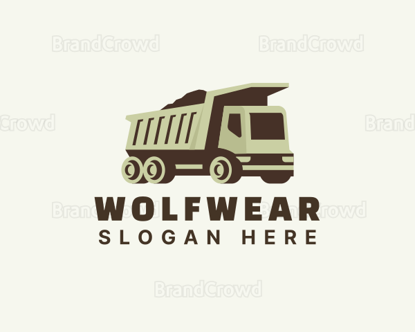 Dump Truck Industrial Transport Logo