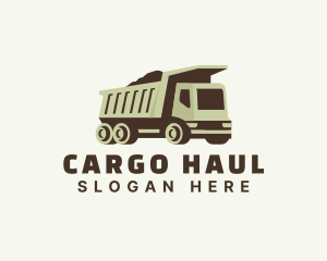 Dump Truck Industrial Transport logo design