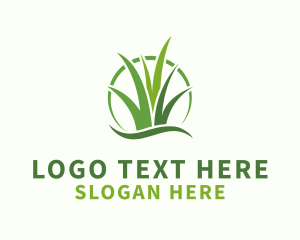 Lawn - Grass Lawn Plant logo design