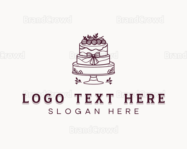 Wedding Cake Pastry Logo