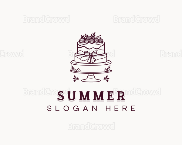 Wedding Cake Pastry Logo