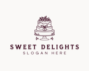 Wedding Cake Pastry logo design