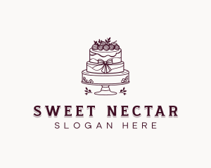 Wedding Cake Pastry logo design