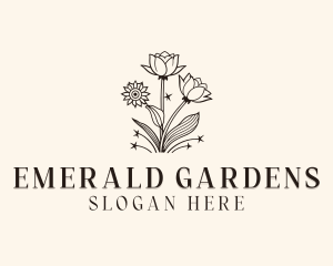 Rose Floral Garden logo design