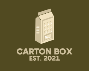 Carton - Milk Vending Machine logo design