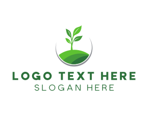 Eco - Garden Plant Hill logo design