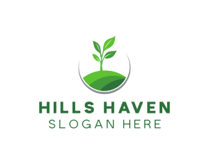 Garden Plant Hill logo design