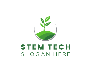 Stem - Garden Plant Hill logo design