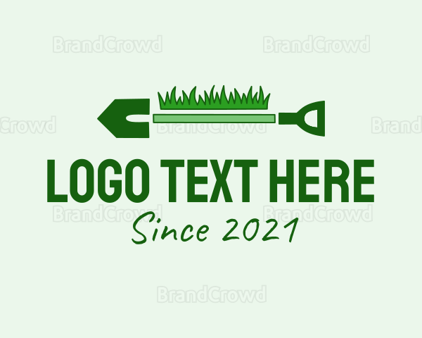 Green Grass Shovel Logo