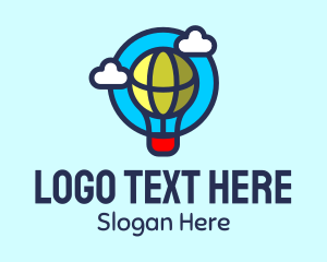 Float - Hot Air Balloon Travel logo design