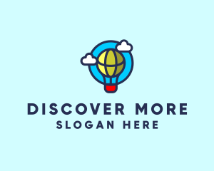 Explore - Sky Balloon Travel logo design