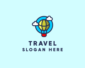 Hot Air Balloon Travel logo design