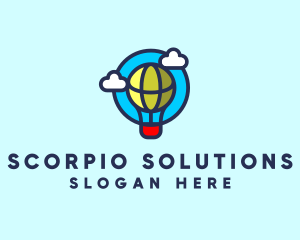 Sky Balloon Travel logo design