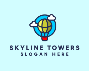 Sky Balloon Travel logo design