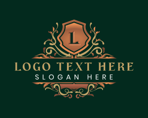 Shield - Elegant Ornamental Crest logo design