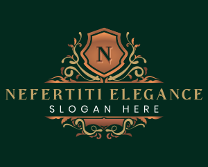 Elegant Ornamental Crest logo design