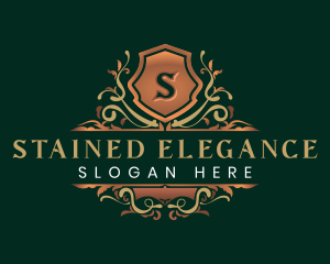 Elegant Ornamental Crest logo design