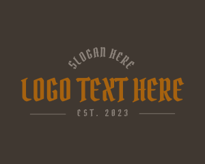 Biker - Gothic Business Brand logo design