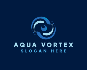 Digital Eye Security Vortex logo design
